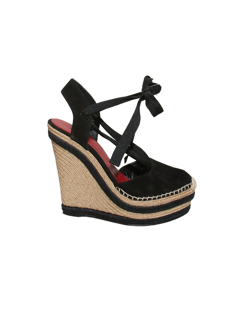 Gucci Suede Wedge Espadrilles