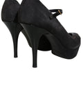 Suede Mary Jane Pumps