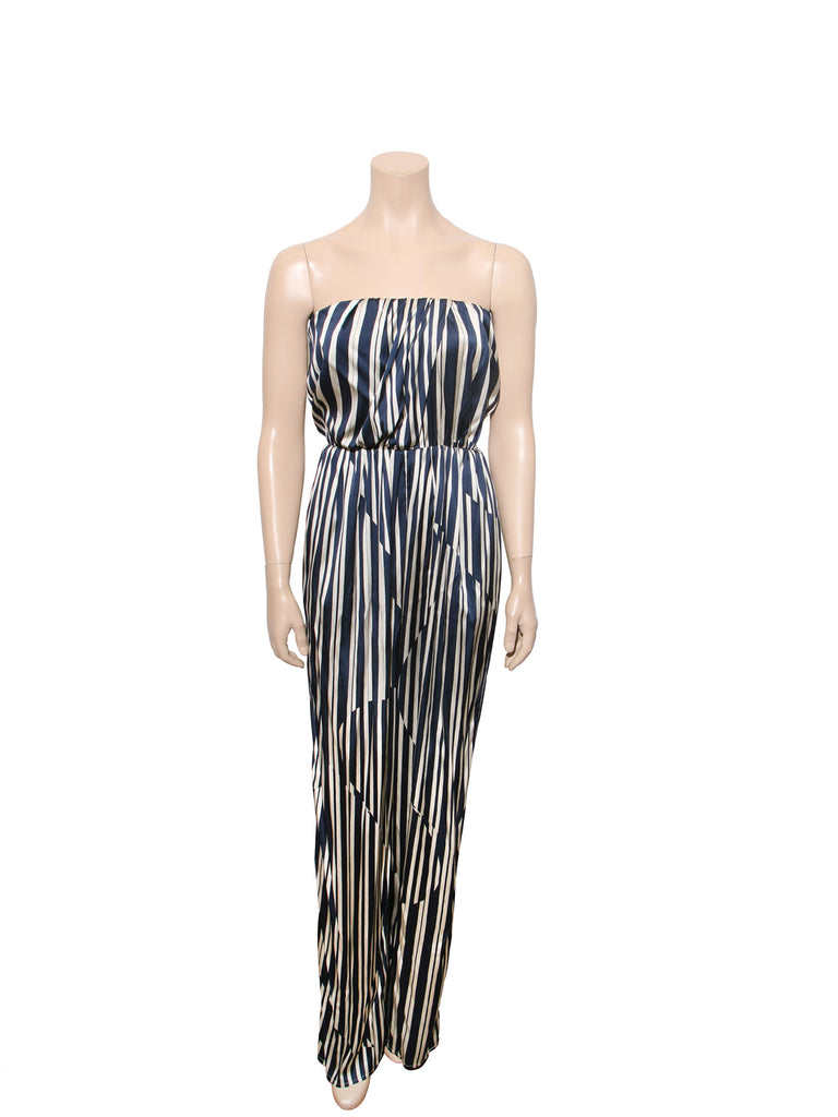 Thakoon Addition Strapless Striped Jumpsuit