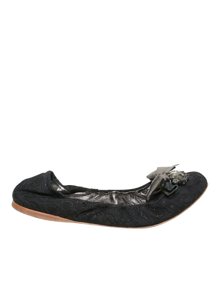 Miu Miu Embellished Ballet Flats