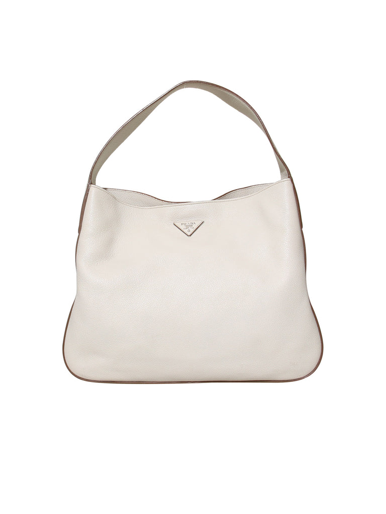 Prada Vitello Daino Leather Hobo Bag