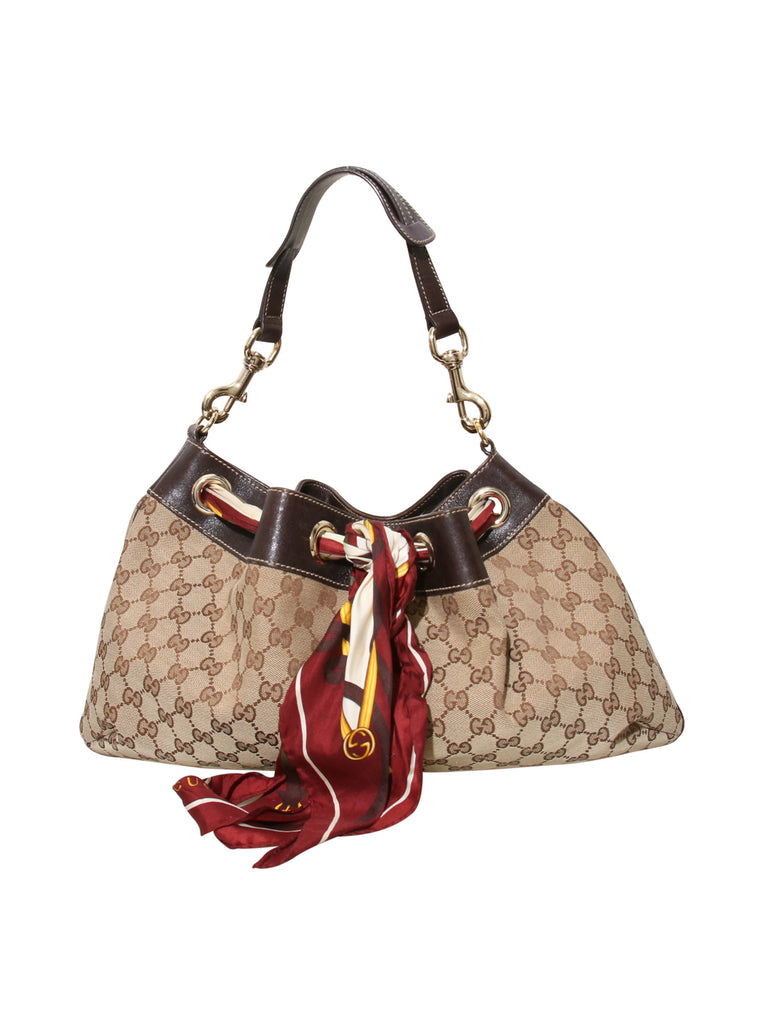 Gucci GG Canvas Positano Shoulder Bag