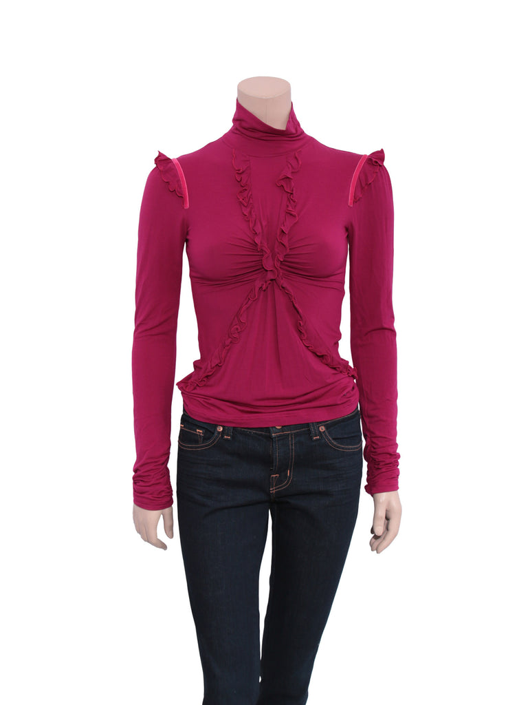 Ungaro Ruffle Turtleneck
