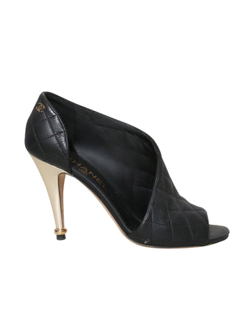 Chanel Quilted Leather D'Orsay Pumps