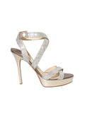 Jimmy Choo Glitter Platform Sandals