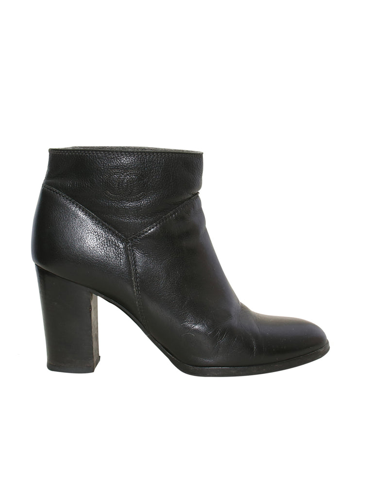 Chanel Leather Booties