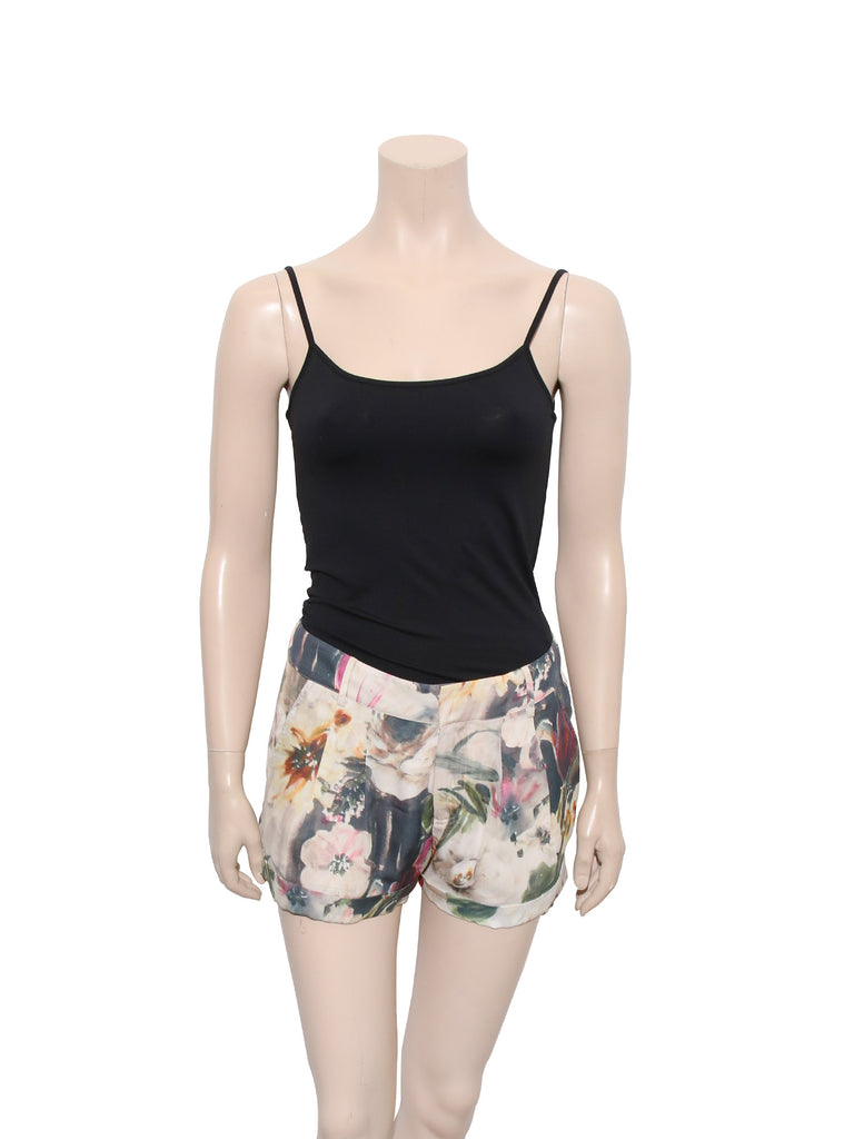 Haute Hippie Floral Silk Shorts