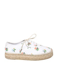 Saint Laurent Leather Floral Espadrilles