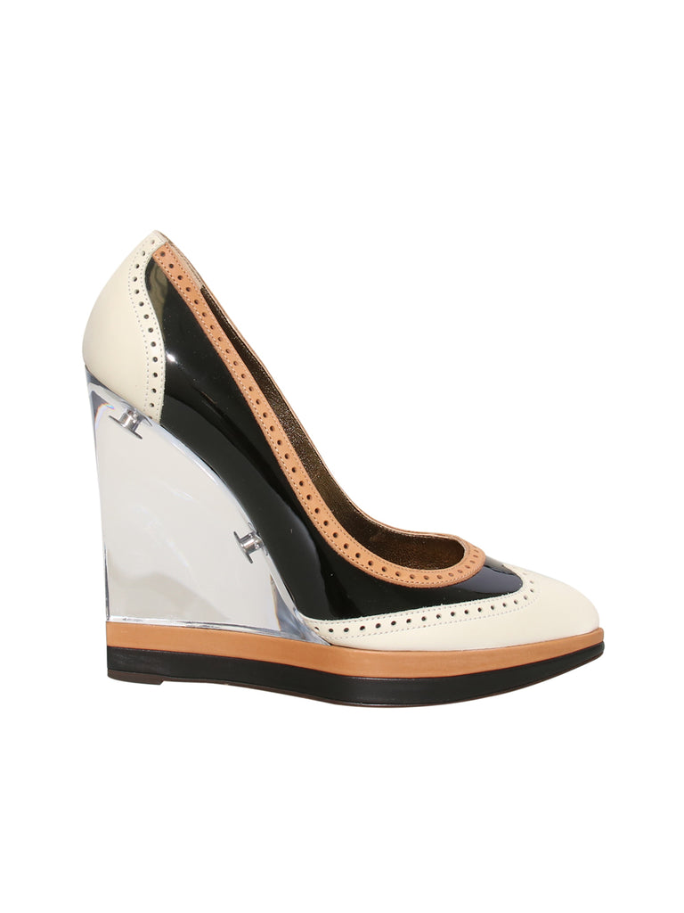 Lanvin Lucite Wedges