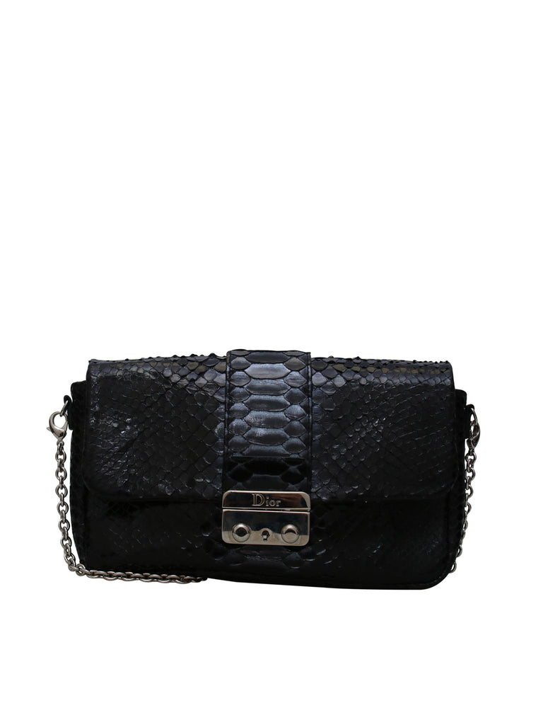 Christian Dior Python New Lock Wallet on Chain
