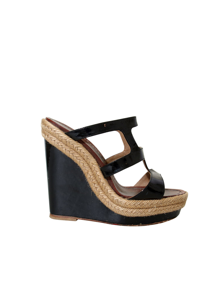 Christian Louboutin Leather Wedges