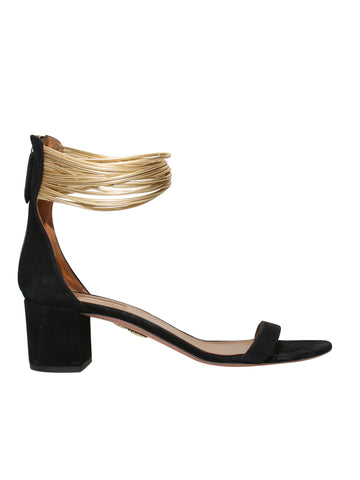 Aquazzura Suede Ankle-Strap Sandals