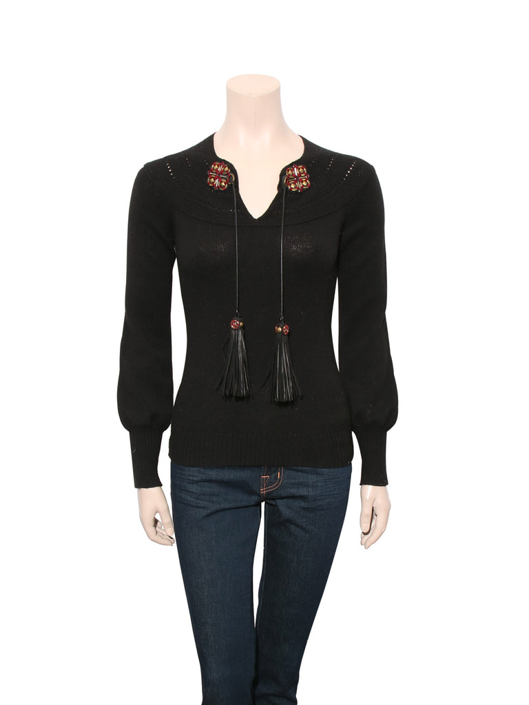 Gucci Tassel Wool Sweater
