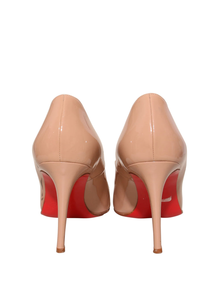 Round Toe Patent Leather Pumps