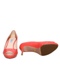 Patent Peep-Toe Sandals
