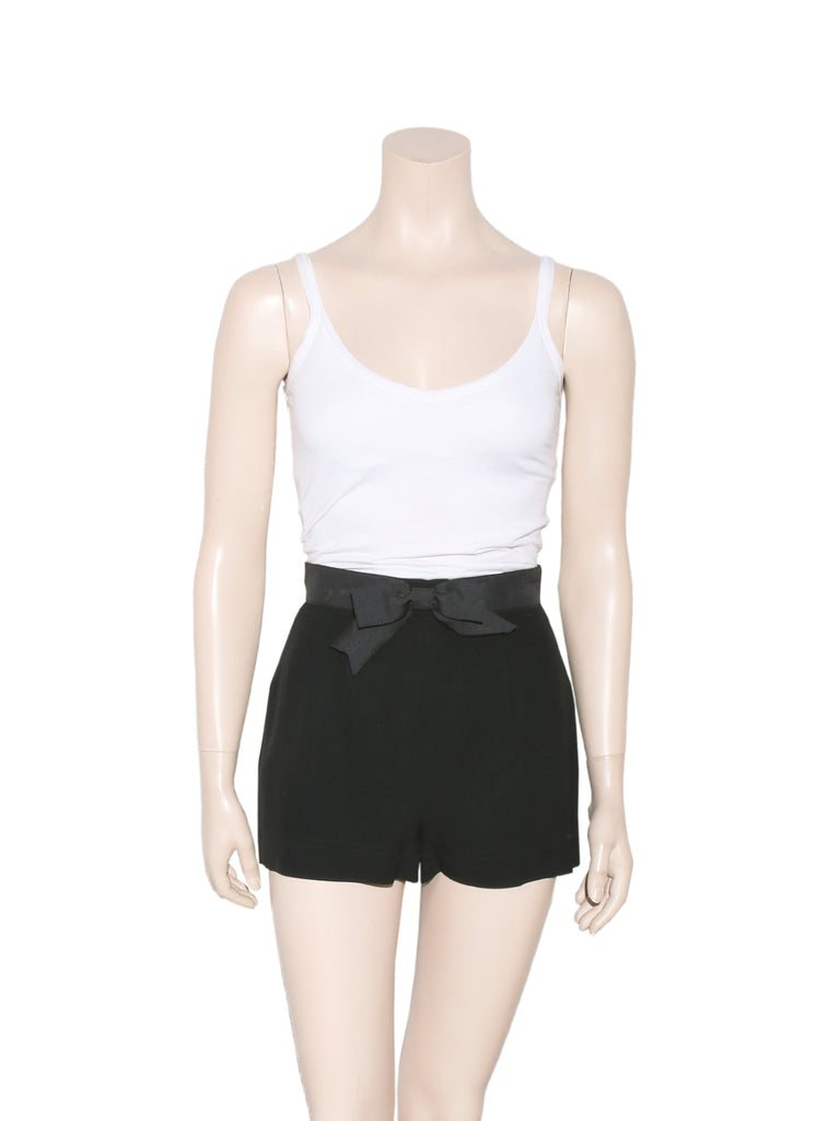Moschino High-Waisted Bow Shorts