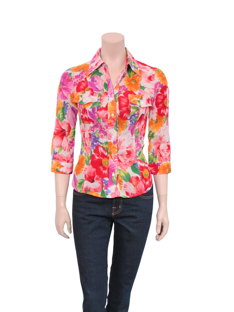 D&G Floral Button-Up Blouse