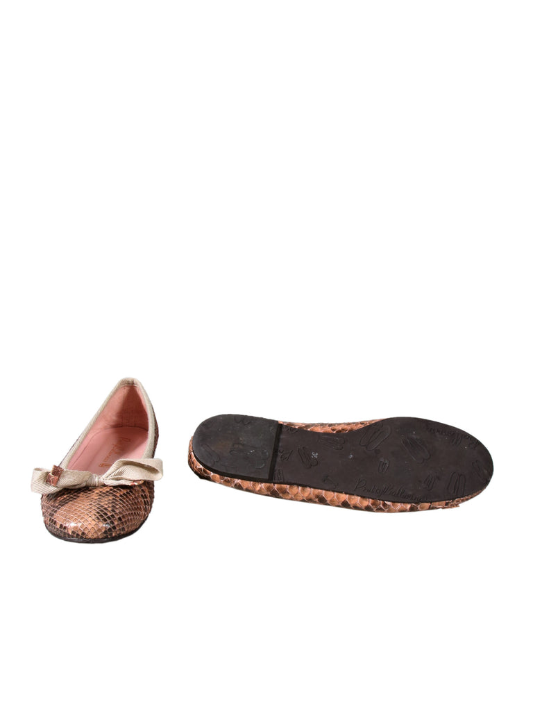 Pretty Ballerinas Snakeskin Ballerina Flats