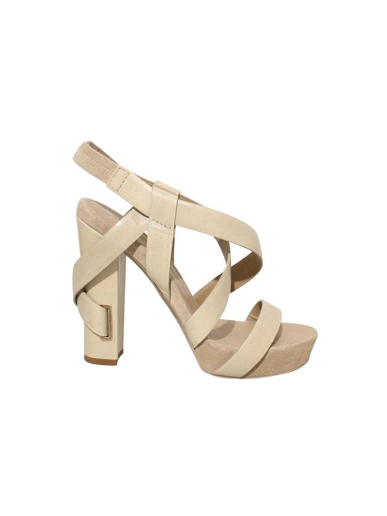 YSL Platform Leather Sandals