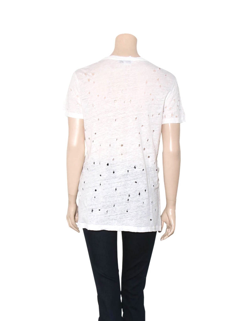 Iro Distressed Linen T-Shirt