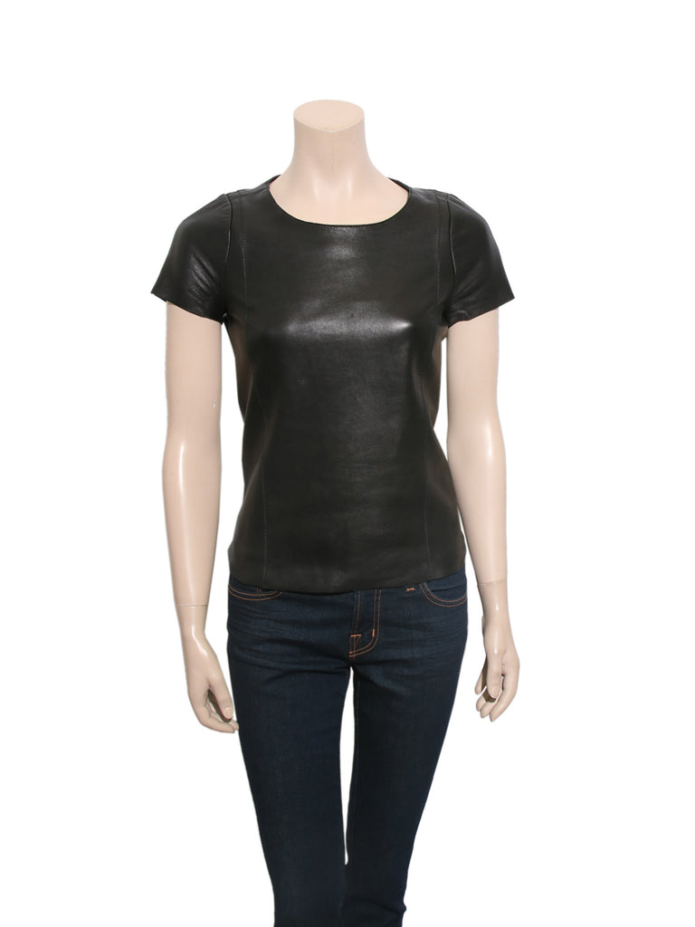 Maje Leather Top