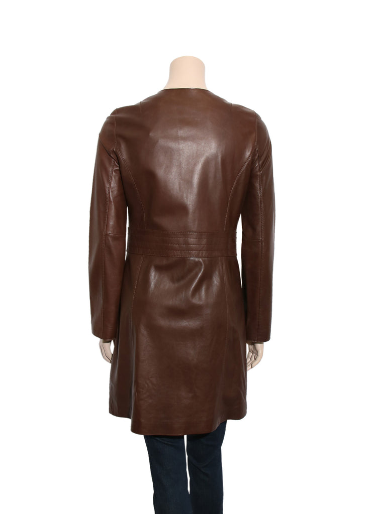 Tory Burch Scalloped Leather Jacket