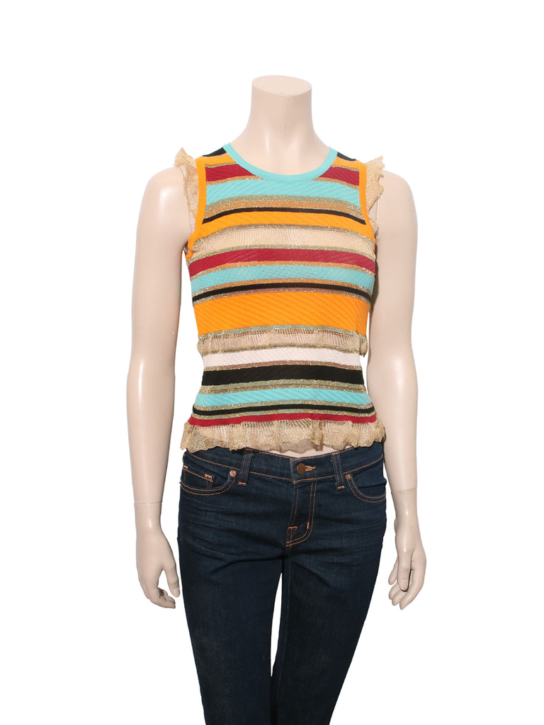 Moschino Striped Knit Top