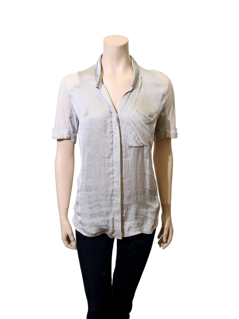 Helmut Lang Short Sleeve Blouse
