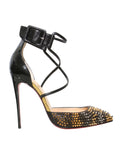 Christian Louboutin Pointed Studded Strappy Pumps