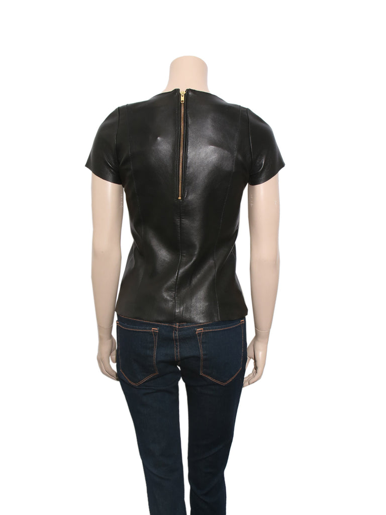 Maje Leather Top