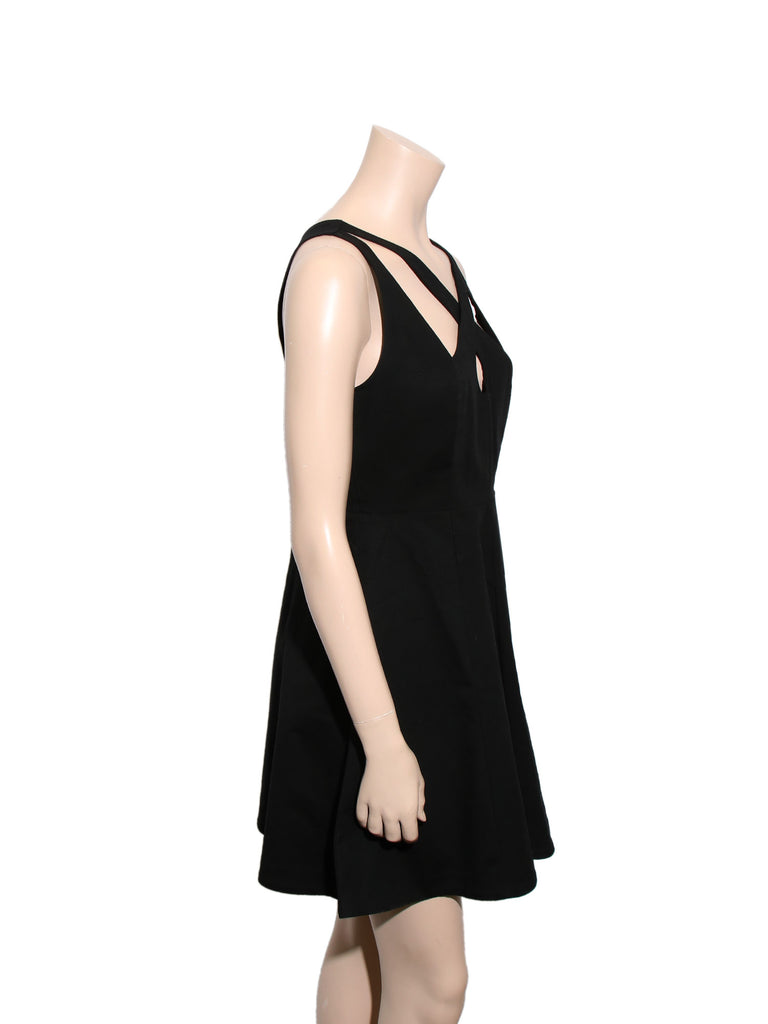 Halston Heritage Cut-Out Dress