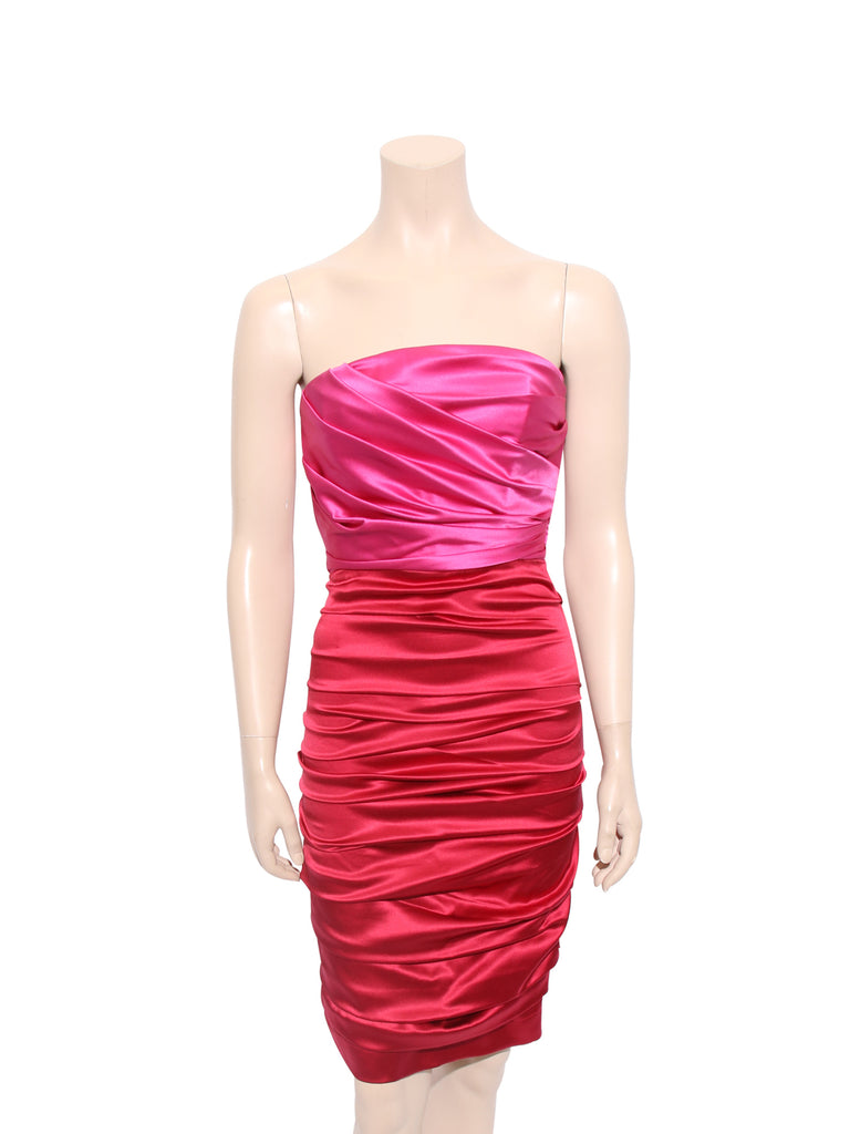 Dolce & Gabbana Strapless Silk Dress