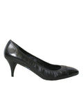 Prada Round Toe Leather Pumps