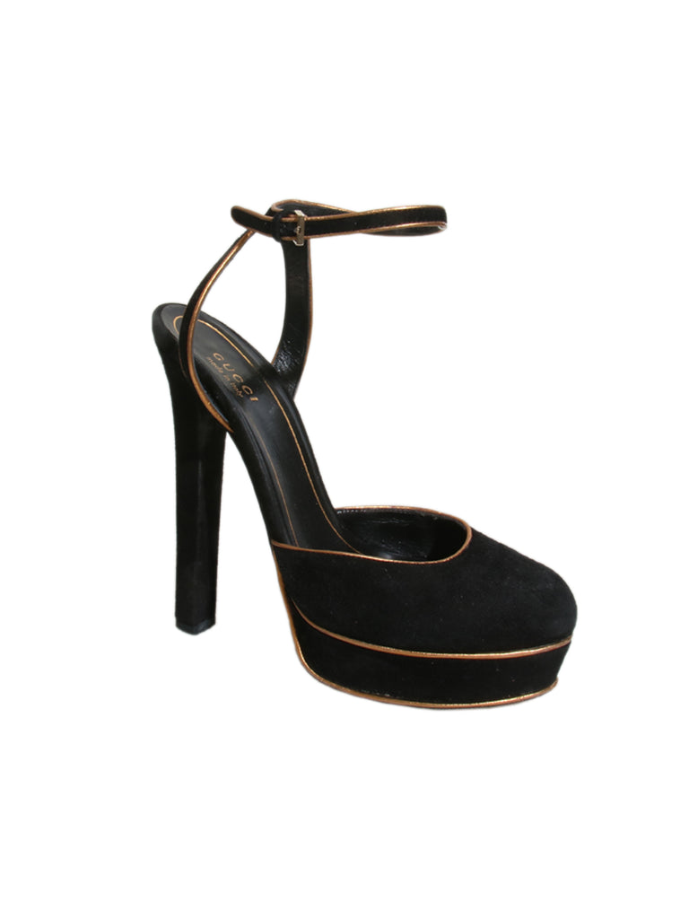 Suede Slingback Pumps