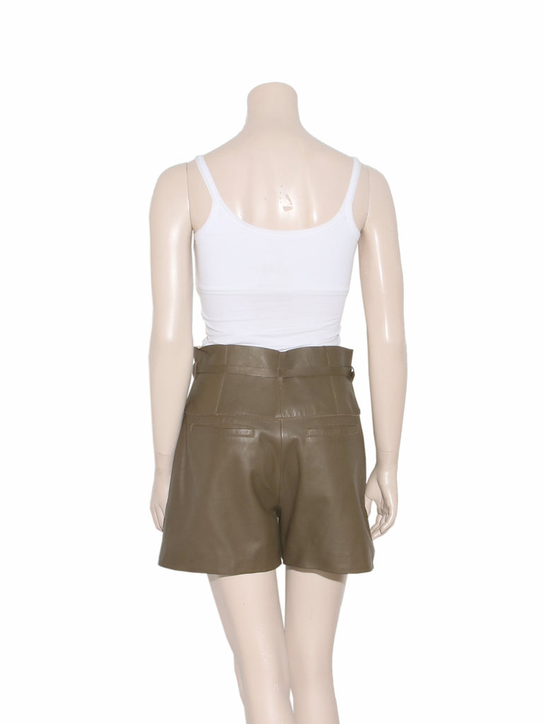 Valentino Leather Shorts
