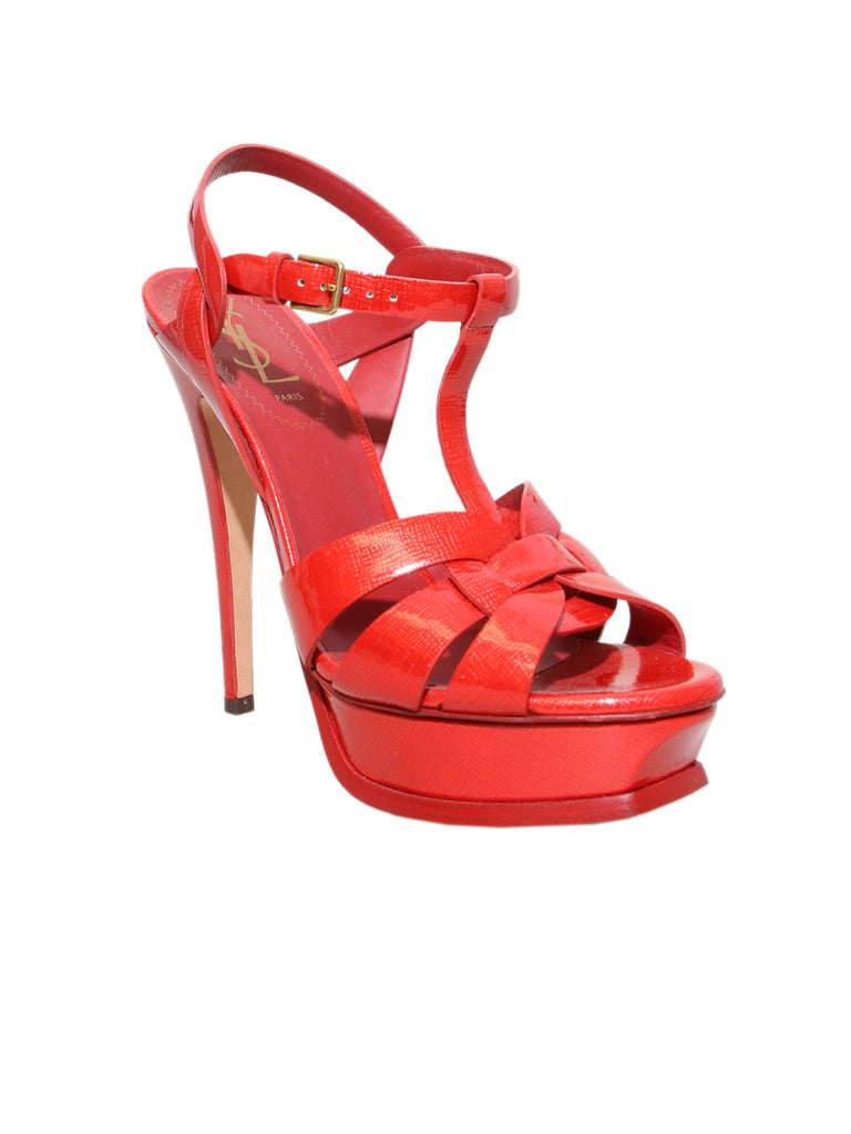 Yves Saint Laurent Leather Tribute Sandals
