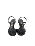Burberry Patent Leather Wedge Sandals
