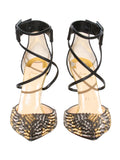 Christian Louboutin Pointed Studded Strappy Pumps
