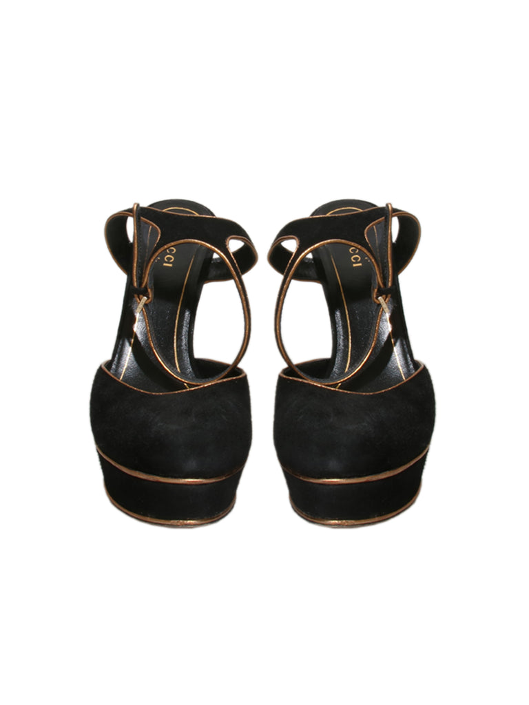 Suede Slingback Pumps