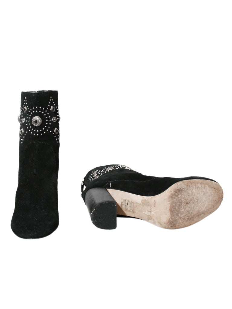 Sigerson Morrison Suede Studded Boots