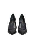 Mesh and Leather Pumps
