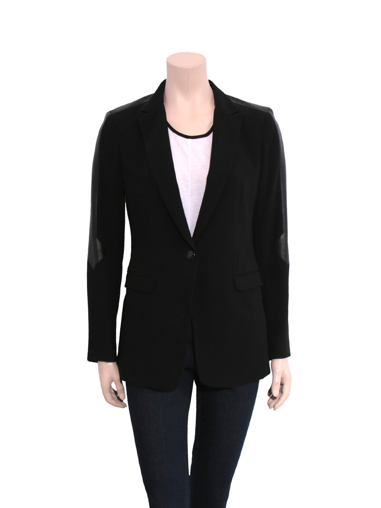 Rag & Bone Leather Detail Blazer