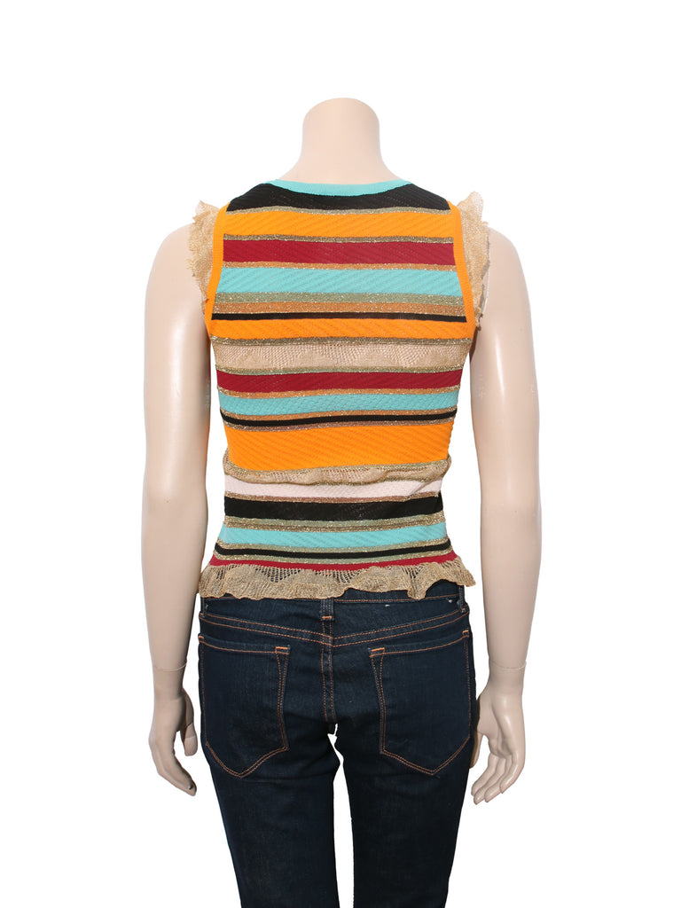 Moschino Striped Knit Top