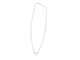 Diamond Cable Heart Pendant Necklace