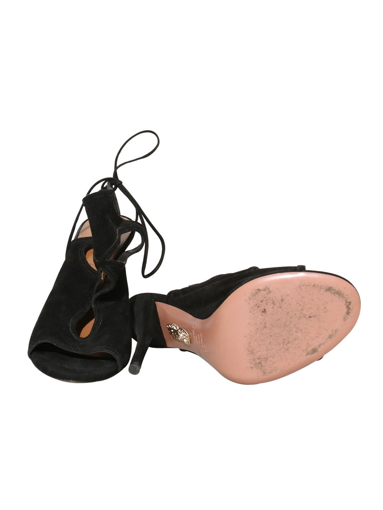 Aquazzura Suede Cut-Out Sandals