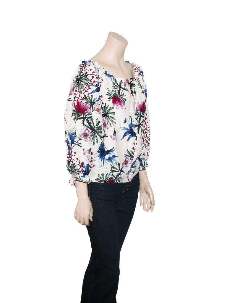 Maje Linen Floral Top