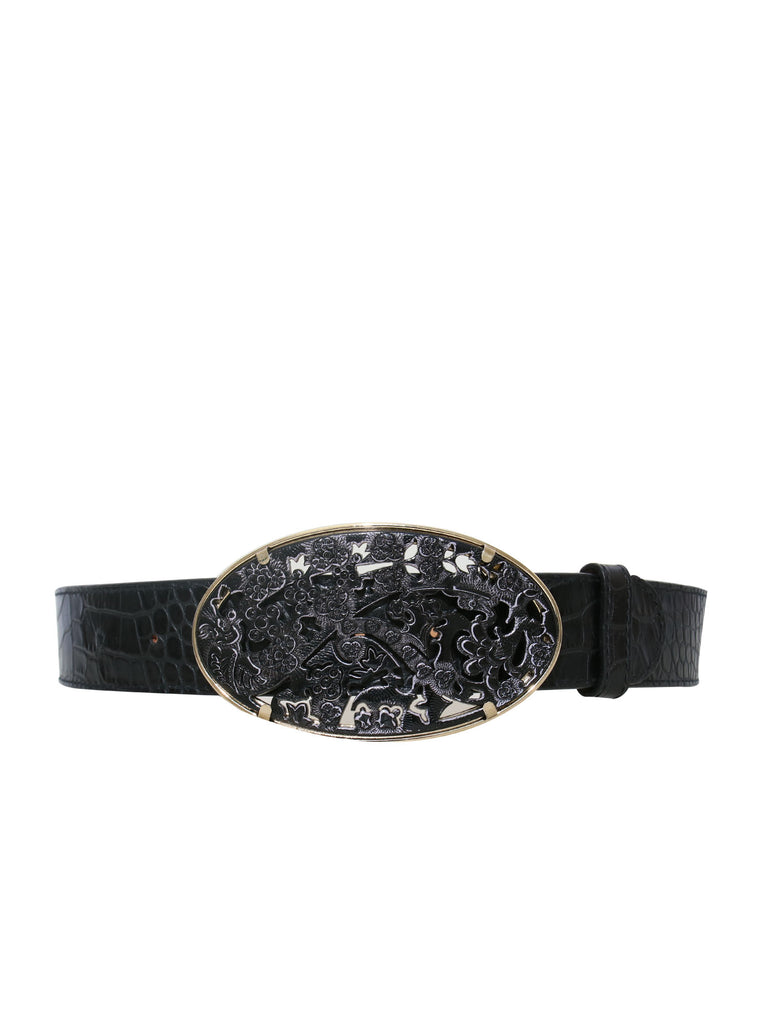 Etro Embossed Leather Belt