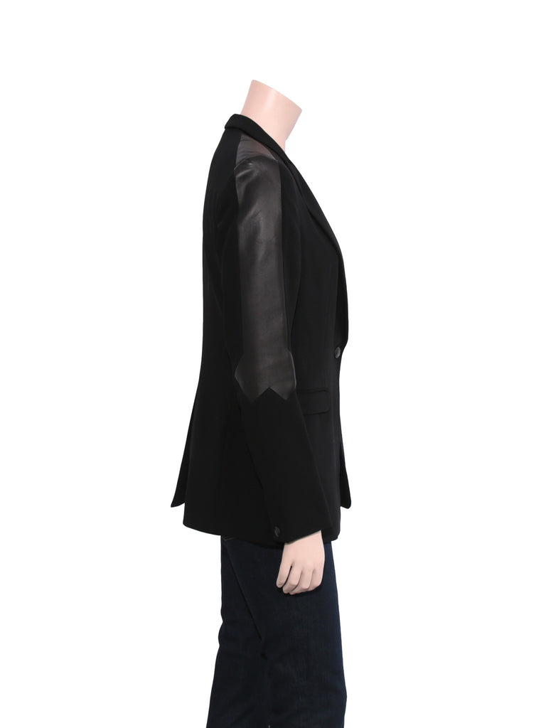 Rag & Bone Leather Detail Blazer