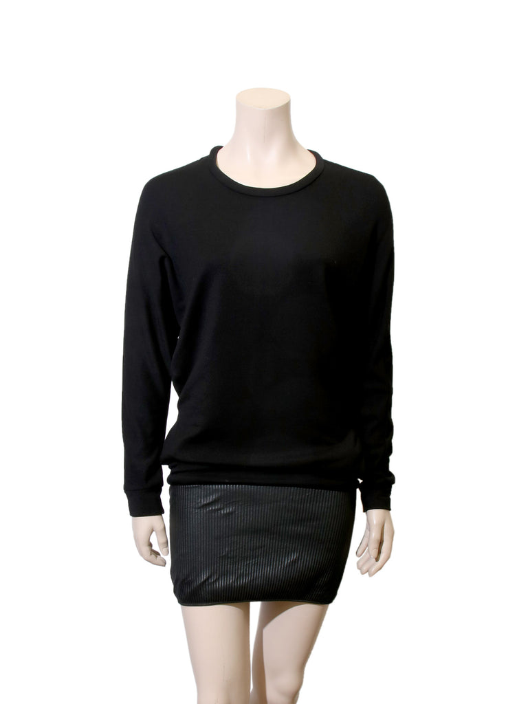 Maje Leather Hem Dress