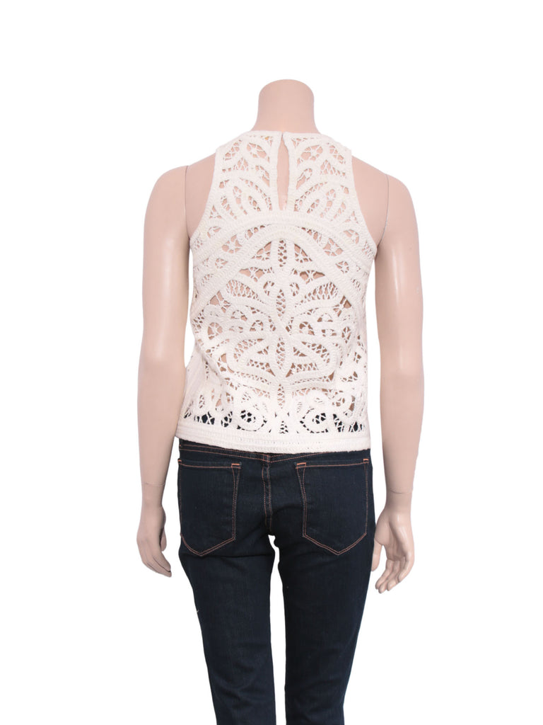 Maje Crochet Cotton Top